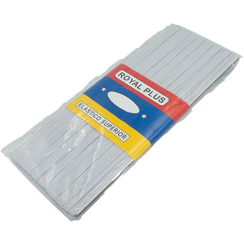GENERICO - Elástico Blanco N°3.5 (4 a 5mm) de ancho, pieza de 10 mts
