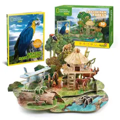 GENERICO - Juguete Puzzle Armable 3D Selva Amazon Bosque 63 Piezas