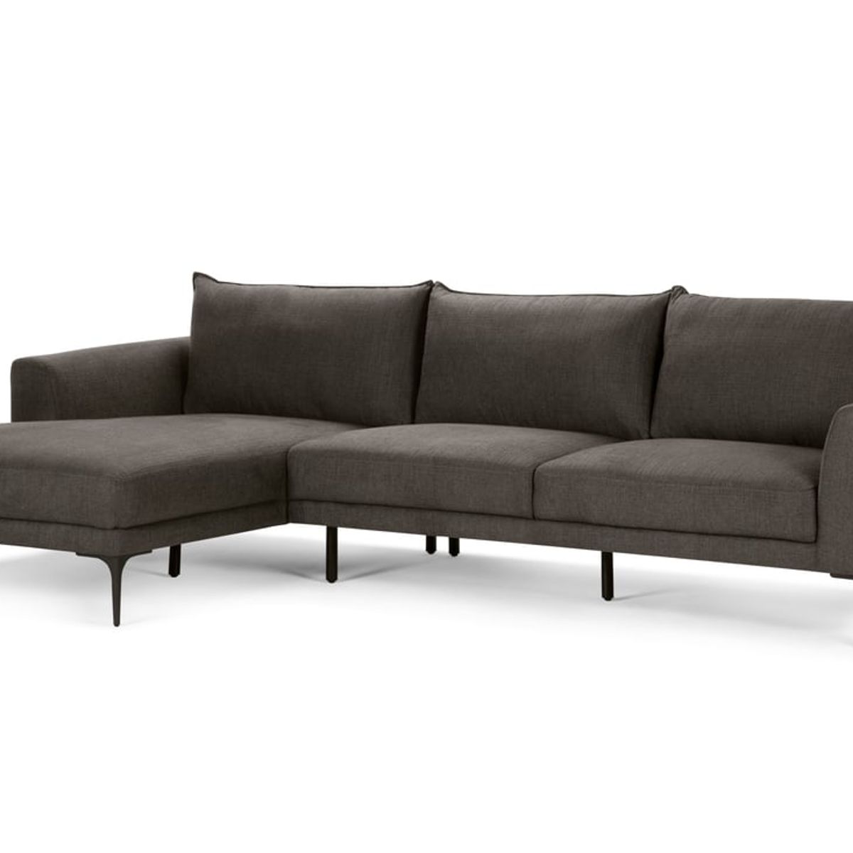 ROSEN - Sofá Seccional Rosen Barnes Izquierdo Tela Charcoal