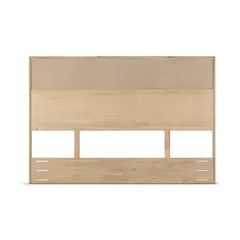ROSEN - Respaldo Halsey 2 Plazas Madera-Rattán