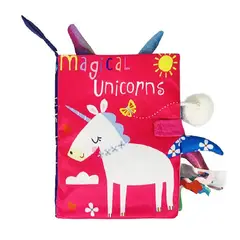 GENERICO - Libro Sensorial Para Estimulacion Temprana Niños Niñas Unicornio
