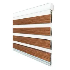 GENERICO - Cortina Rolller Duo Jaspeada 100x200 Madera