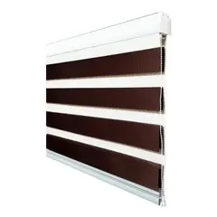 GENERICO - Cortina Rolller Duo Jaspeada 120x200 Chocolate