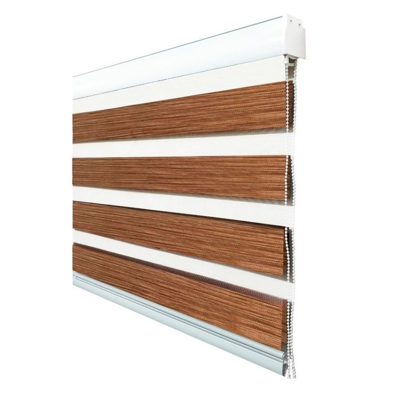 GENERICO - Cortina Rolller Duo Jaspeada 150x200 Madera