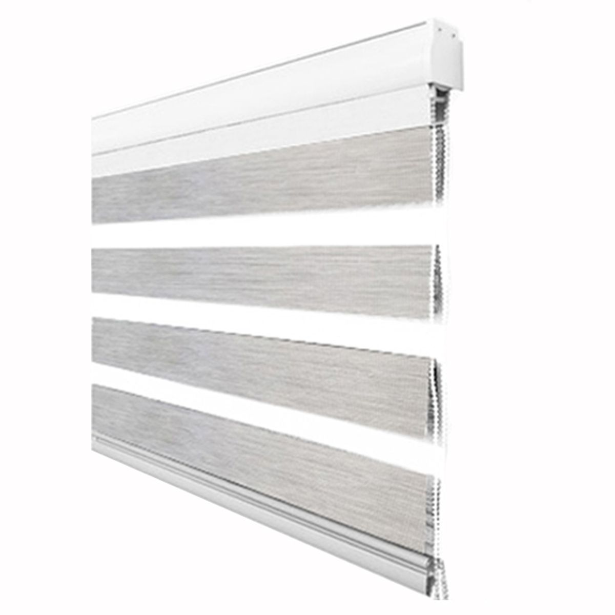 GENERICO - Cortina Rolller Duo Jaspeada 165x200 Gris Claro