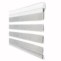 Cortina Rolller Duo Jaspeada 165x200 Gris Claro