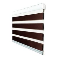 Cortina Rolller Duo Jaspeada 200x200 Chocolate