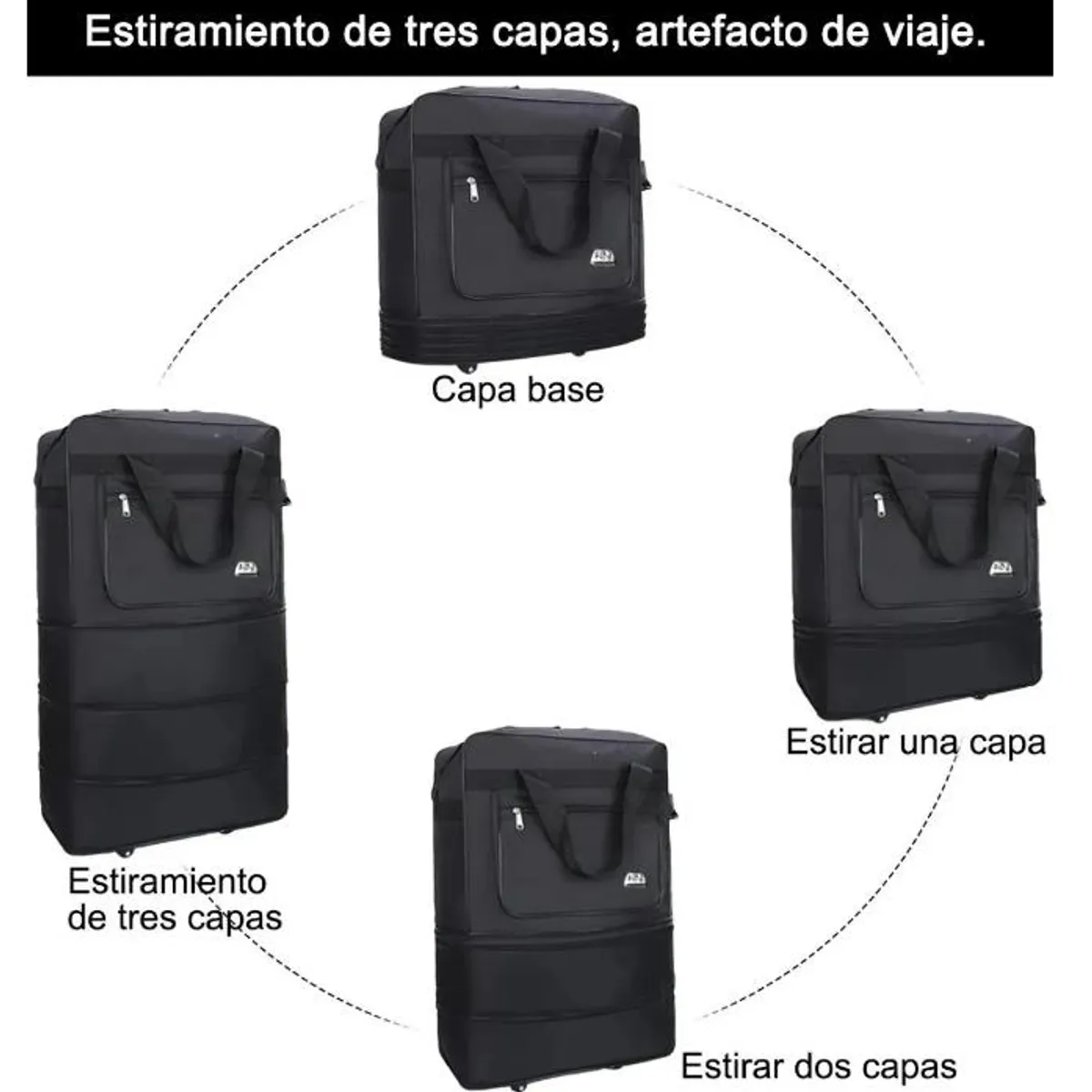 TNAKIEX - Maleta de Cabina Deportiva de Viaje Con Ruedas Para Equipaje De Mano