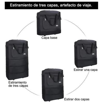 Imagen 2 del producto Maleta de Cabina Deportiva de Viaje Con Ruedas Para Equipaje De Mano