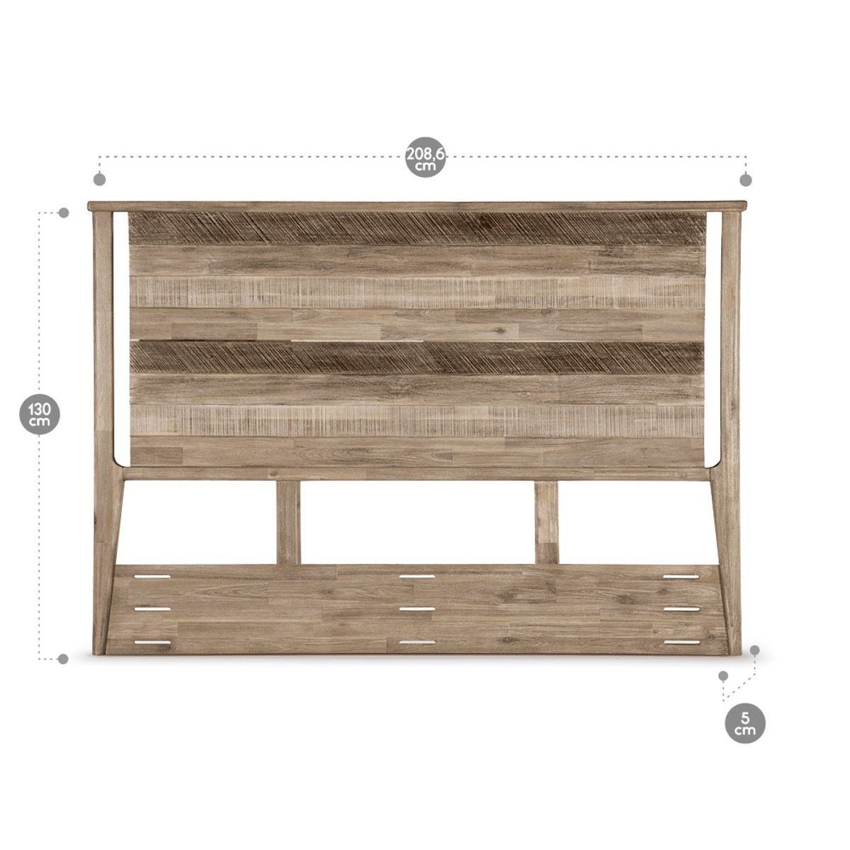 ROSEN - Respaldo Licabeto King Rosen Madera