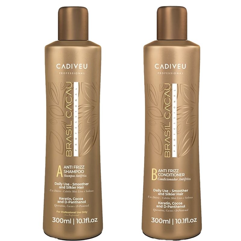 BRASIL CACAU - Shampoo y Acondicionador 300 Ml C/u Pack BRASIL CACAU