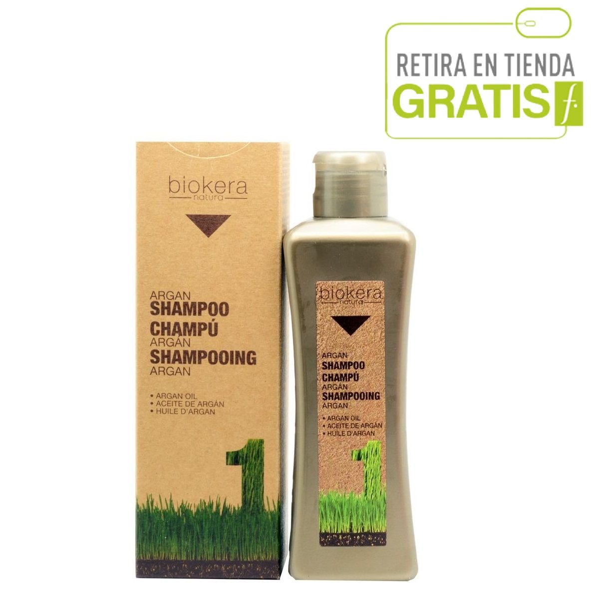 SALERM - SALERM Shampoo con Aceite Natural Argán Biokera 300 ml