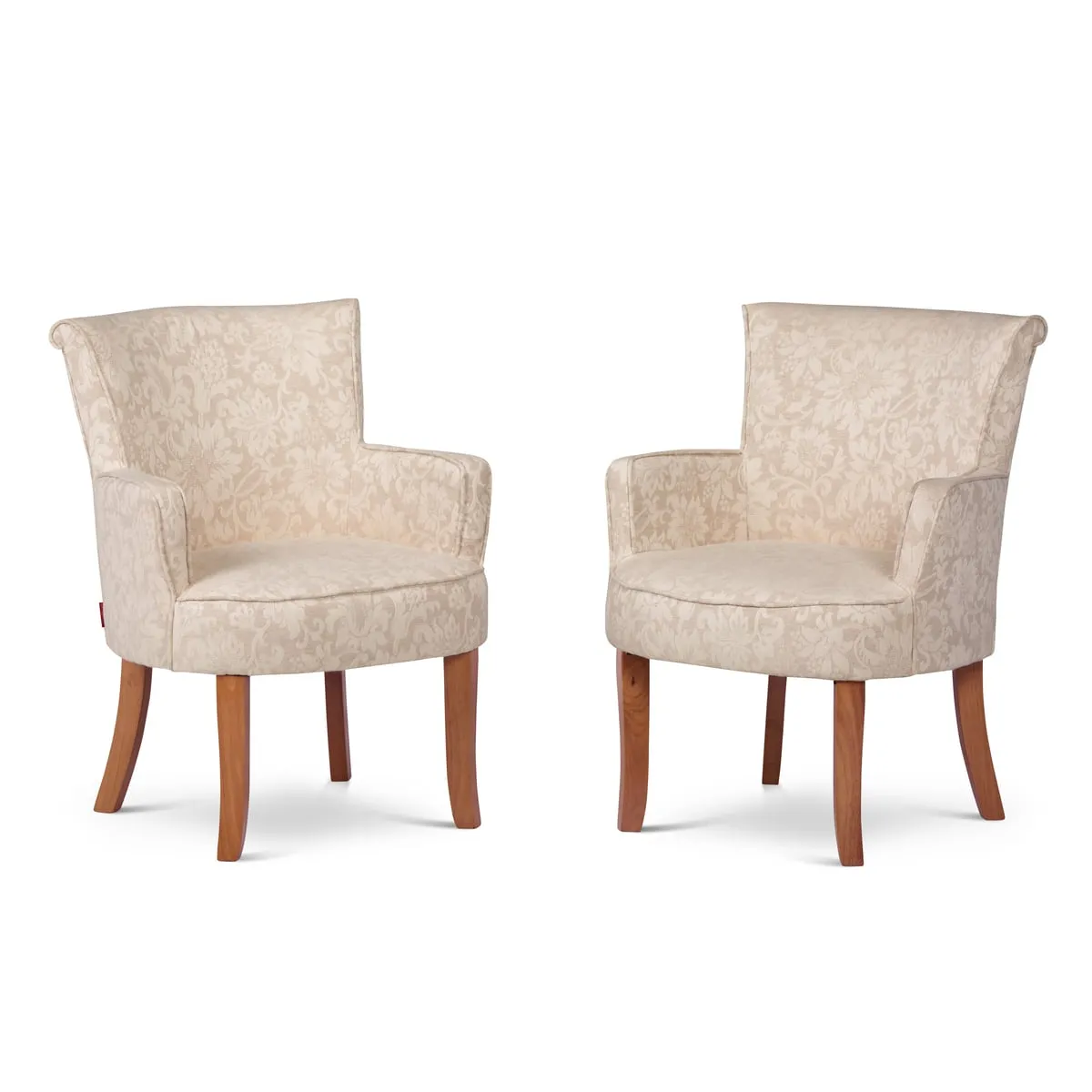 ROSEN - Set 2 Poltronas Rosen Emily Tela Flor Beige