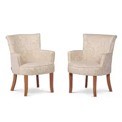 ROSEN - Set 2 Poltronas Emily Tela Flor Beige