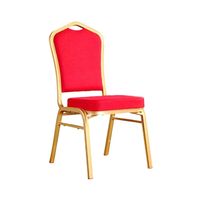 Silla de comedor banquetera roja