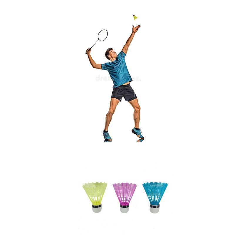 DRB - Set De 3 Plumillas Plásticas Para Badminton