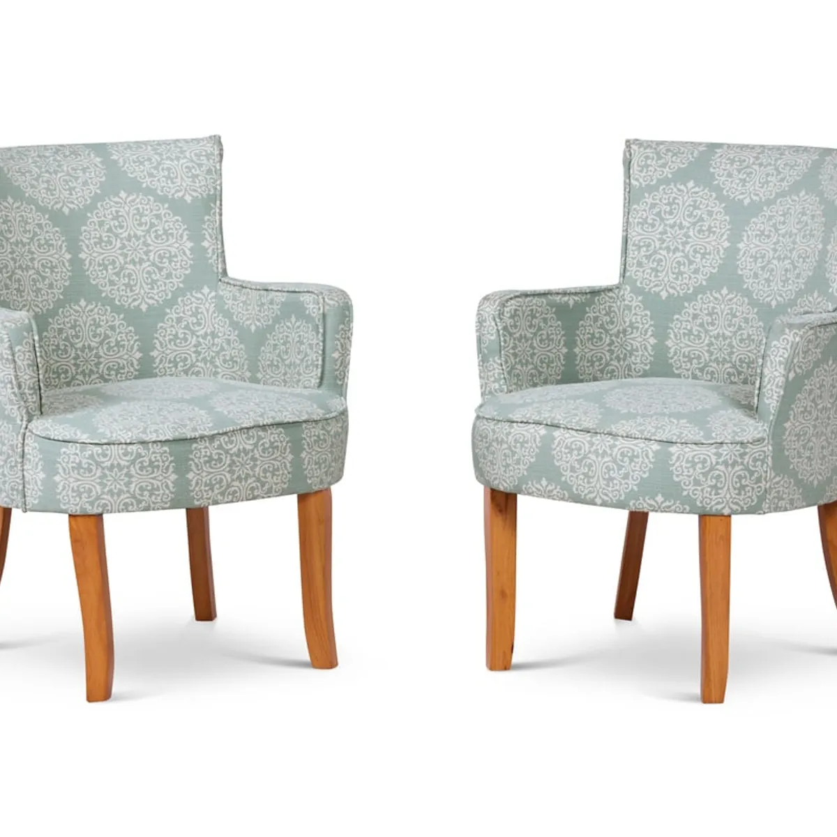 ROSEN - Set 2 Poltronas Rosen Emily Tela Flor Celeste