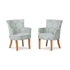 ROSEN - Set 2 Poltronas Emily Tela Flor Celeste