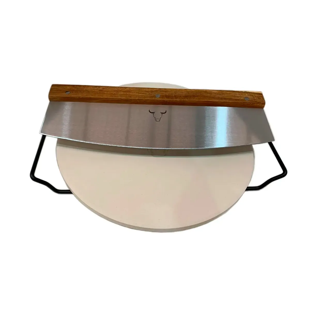 GENERICO - Set Para Pizzas Tabla de Piedra Más Cortador  Wayu