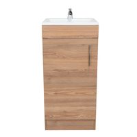 Mueble Vanitorio 1 Puerta - Café claro 88x40x33 cm