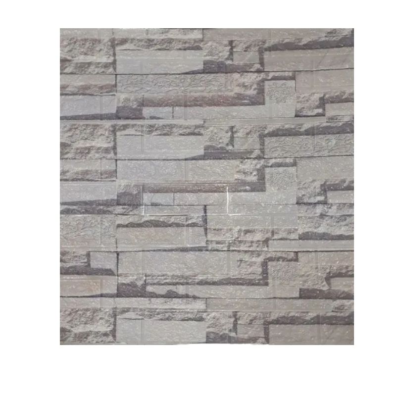 GENERICO - PACK DE 5 Laminas 3D Autoadhesiva 70x77 Pared Piedra Gastada