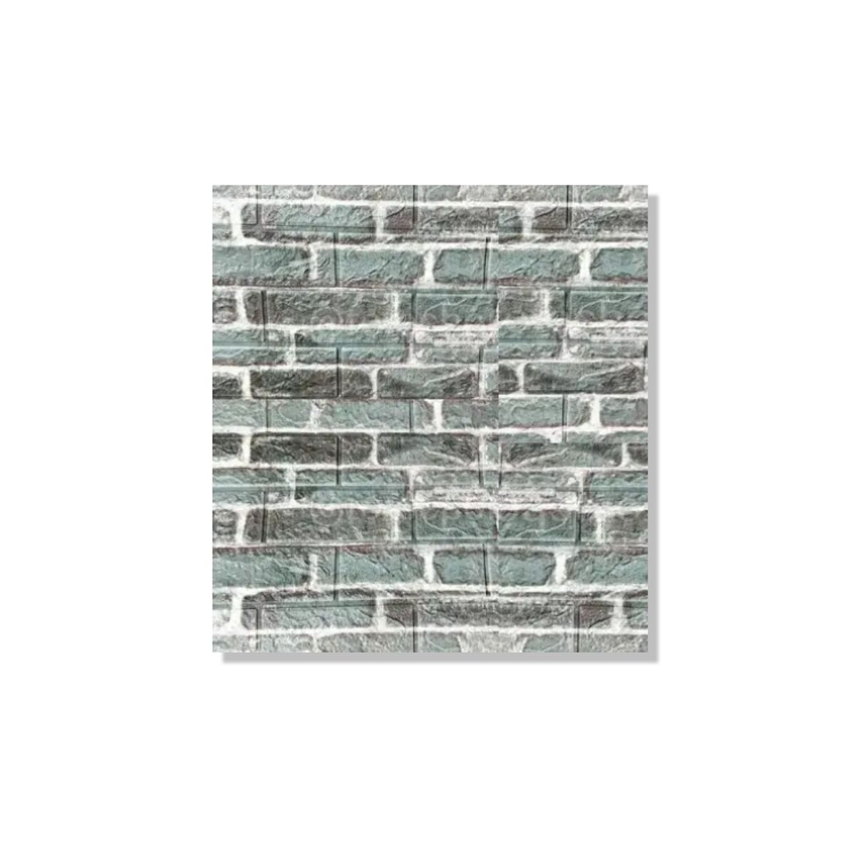 GENERICO - PACK DE 5 Laminas 3D Autoadhesiva 70x77 Pared Verde Envejecido