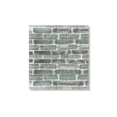 GENERICO - PACK DE 5 Laminas 3D Autoadhesiva 70x77 Pared Verde Envejecido