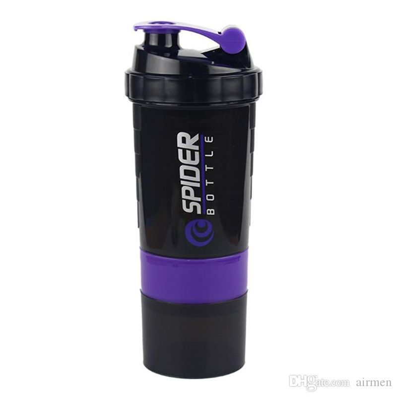GENERICO - Shaker Mezclador Batidos Proteinas 500ml Gym - Violeta