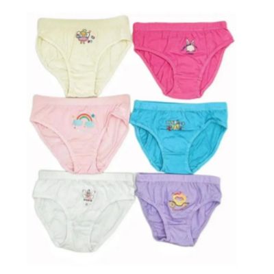 Imagen 1 del producto Pack 12 Calzones 100% Algodón Niña.