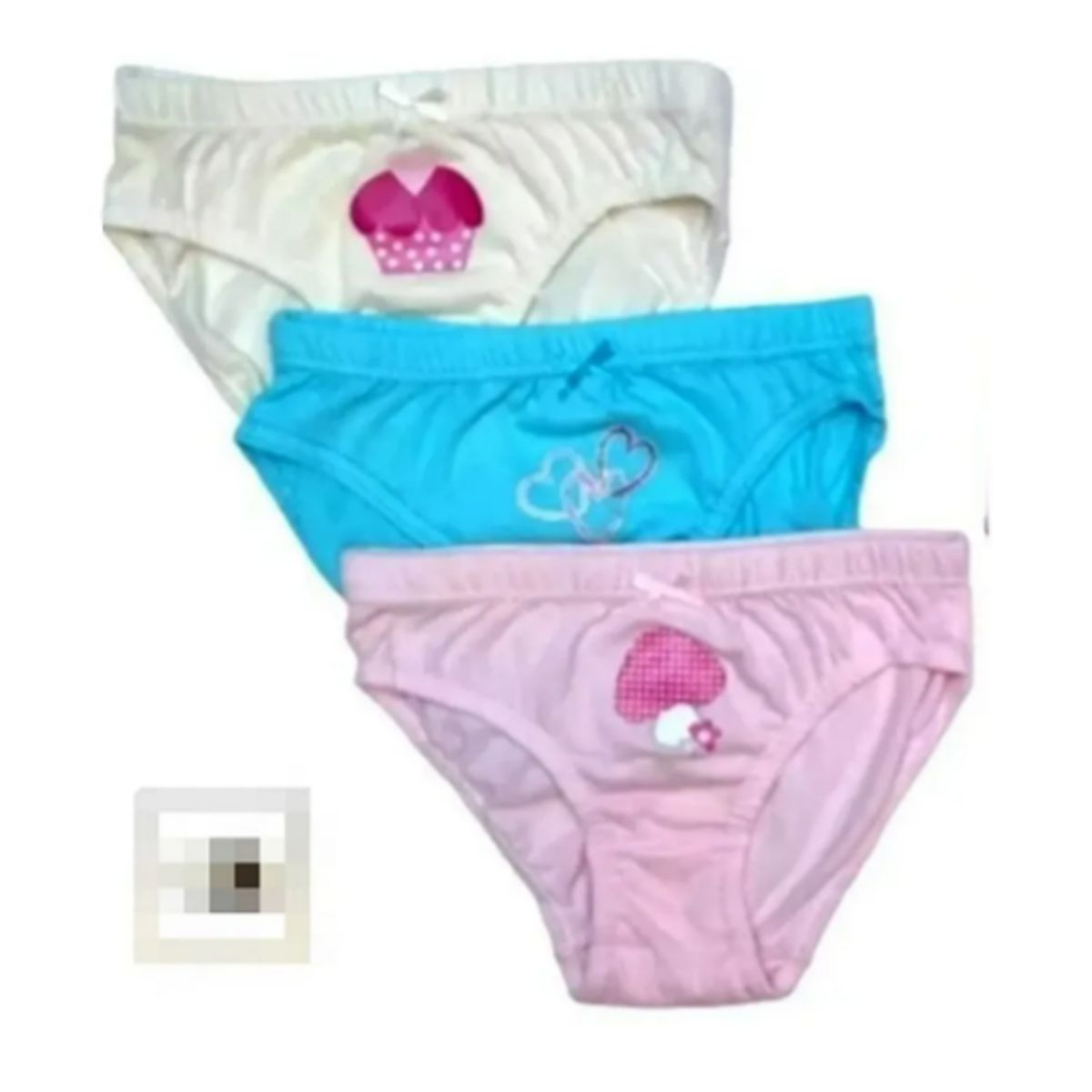 EVERSO - Pack 12 Calzones 100% Algodón Niña.