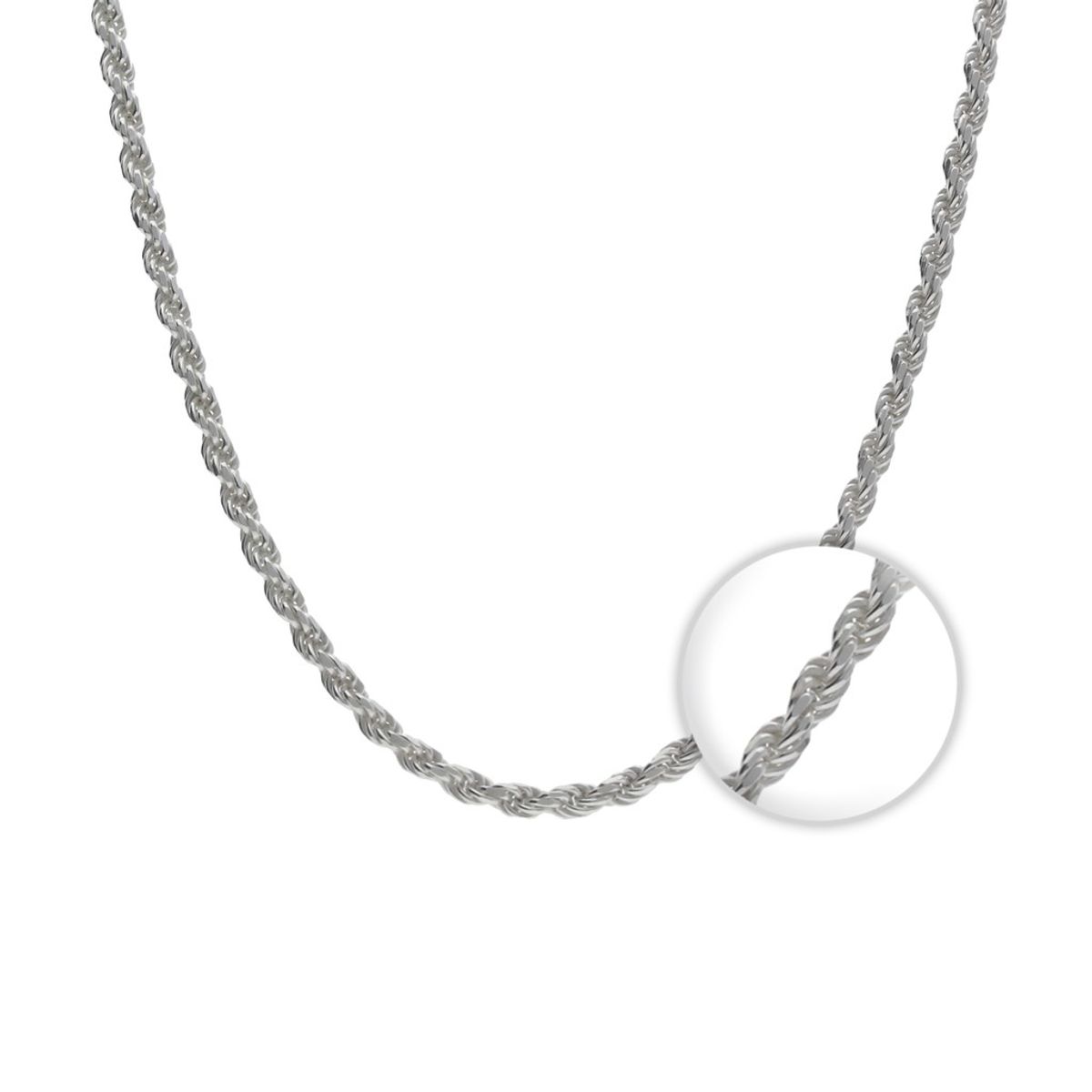 GENERICO - Cadena Tourbillon de Plata Italiana para dama