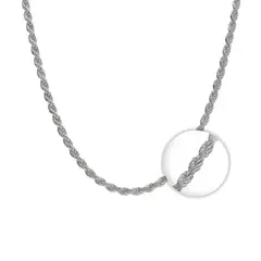 GENERICO - Cadena Tourbillon de Plata Italiana para dama