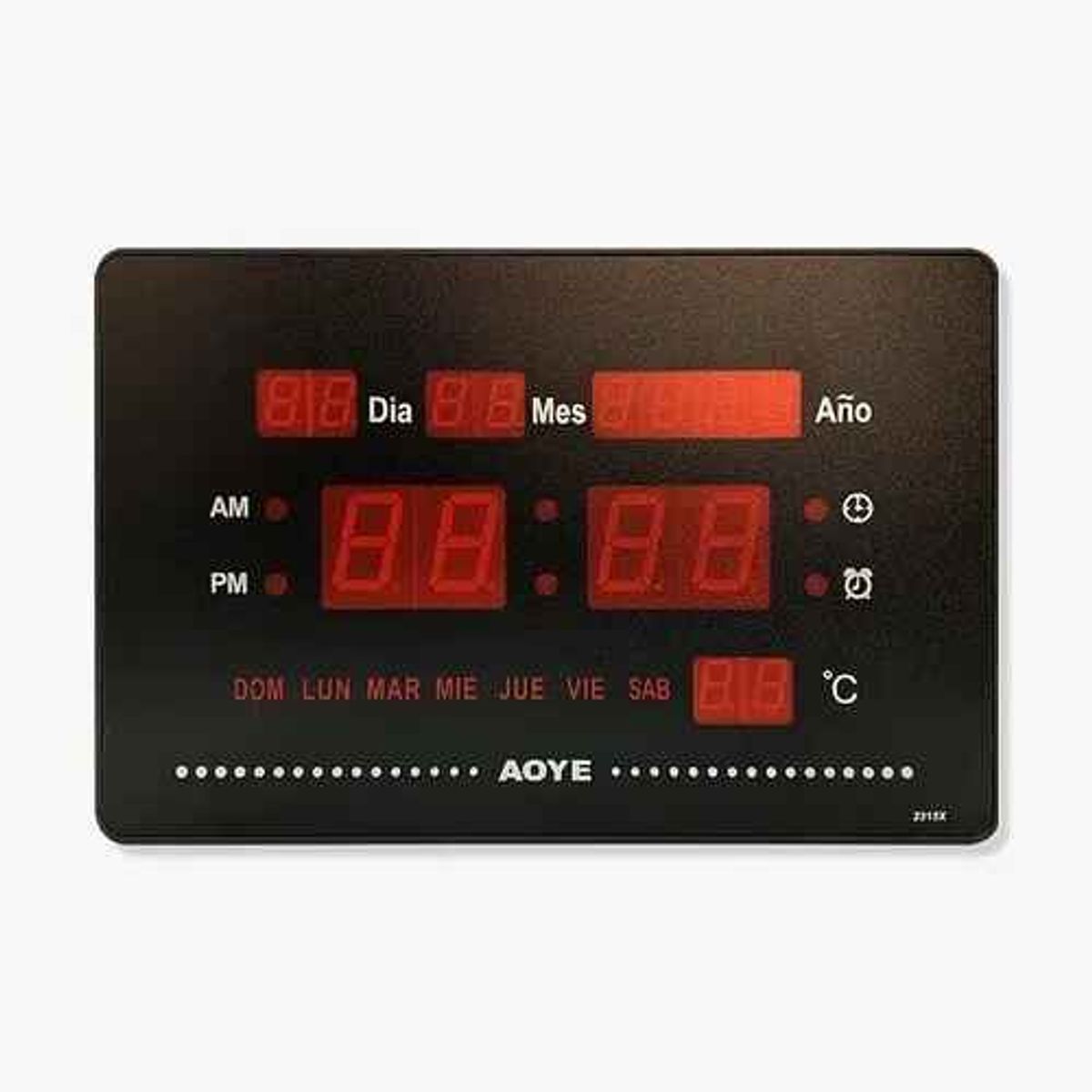 GENERICO - Reloj Led Digital Pared Temperatura Fecha Español P