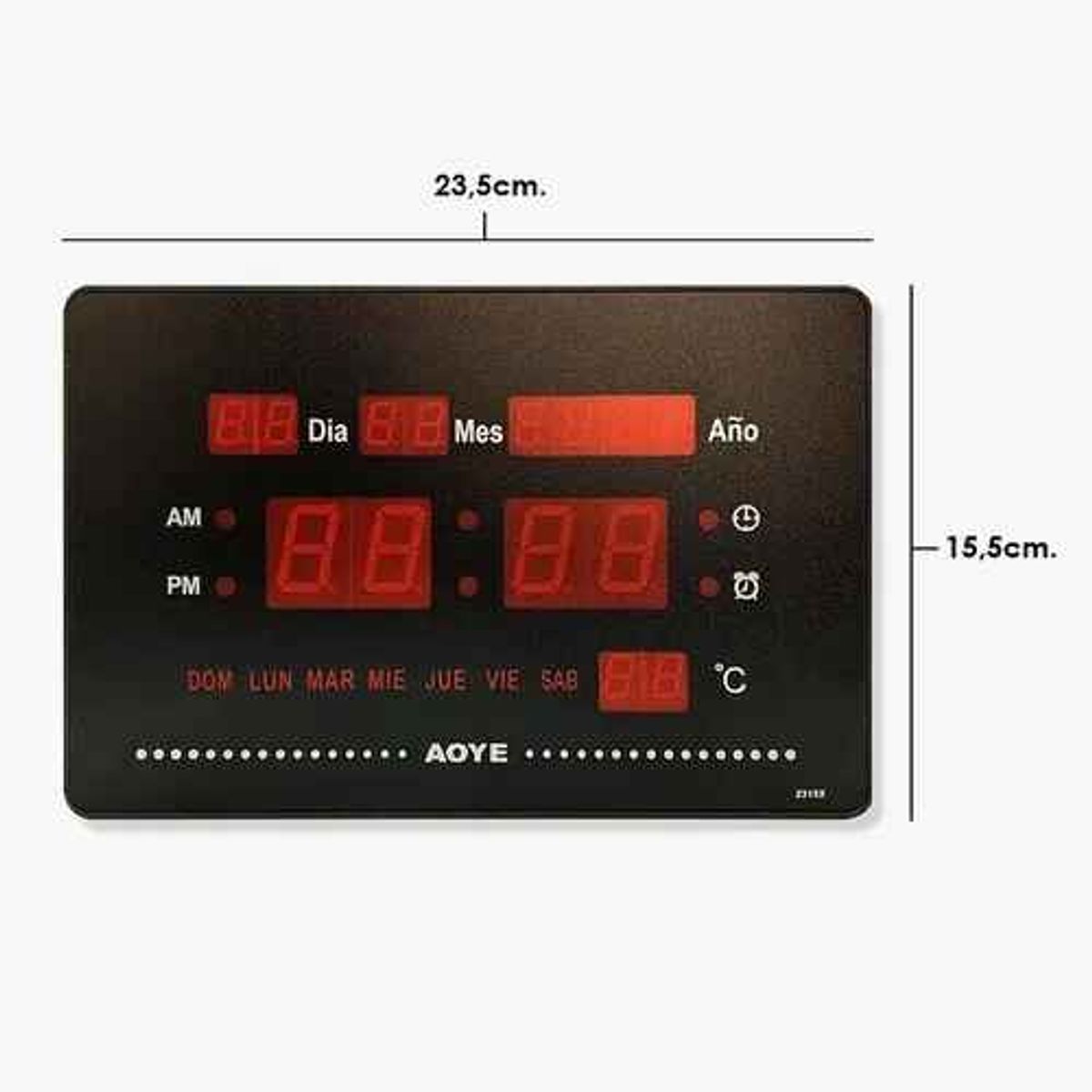 GENERICO - Reloj Led Digital Pared Temperatura Fecha Español P