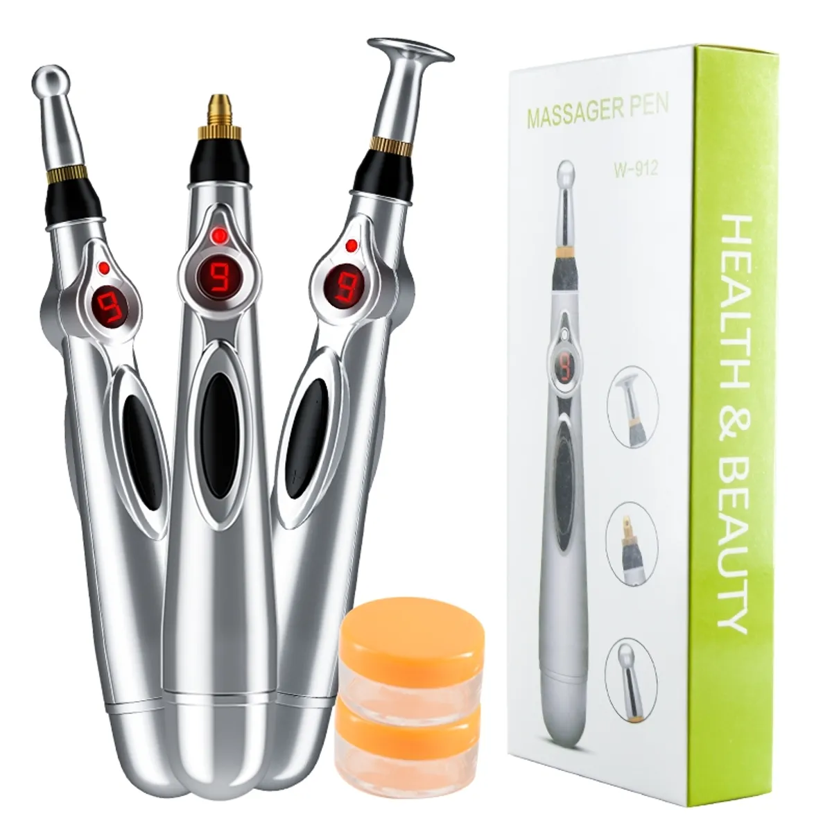 GENERICO - Lápiz Masajeador Acupuntura Masajeador Eléctrico Portátil