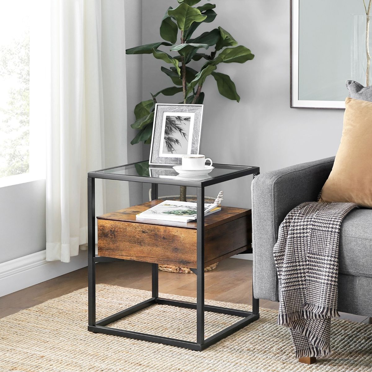 VASAGLE - velador premium flotante