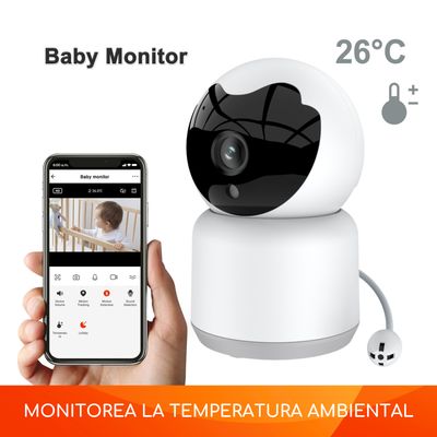 Imagen 2 del producto Cámara Monitor Bebe Wifi Inteligente Full Hd Motorizada