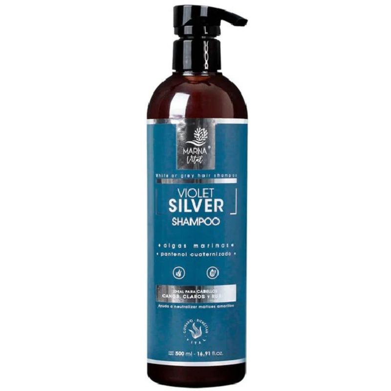 MARINA VITAL - Shampoo Silver con Algas Marinas Marina Vital