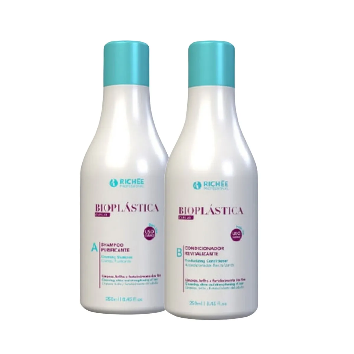RICHEE PROFESIONNAL - Bioplastica Shampoo Y Acondicionador 250 Ml C/u Kit RICHEE PROFESIONNAL