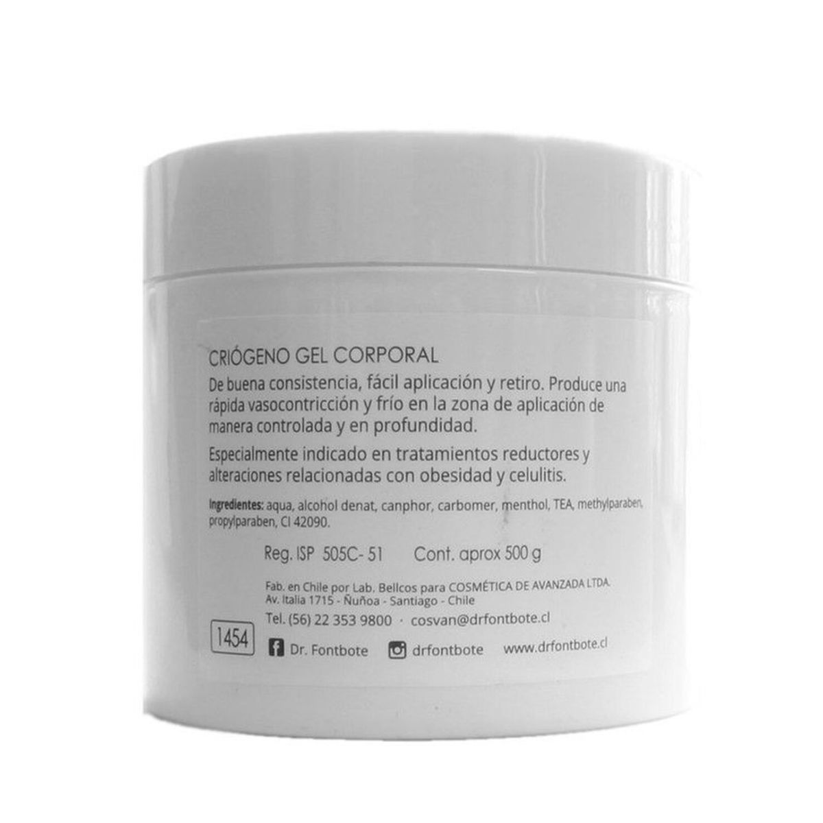DR FONTBOTE - Gel Criogeno 500 g DR FONTBOTE.-