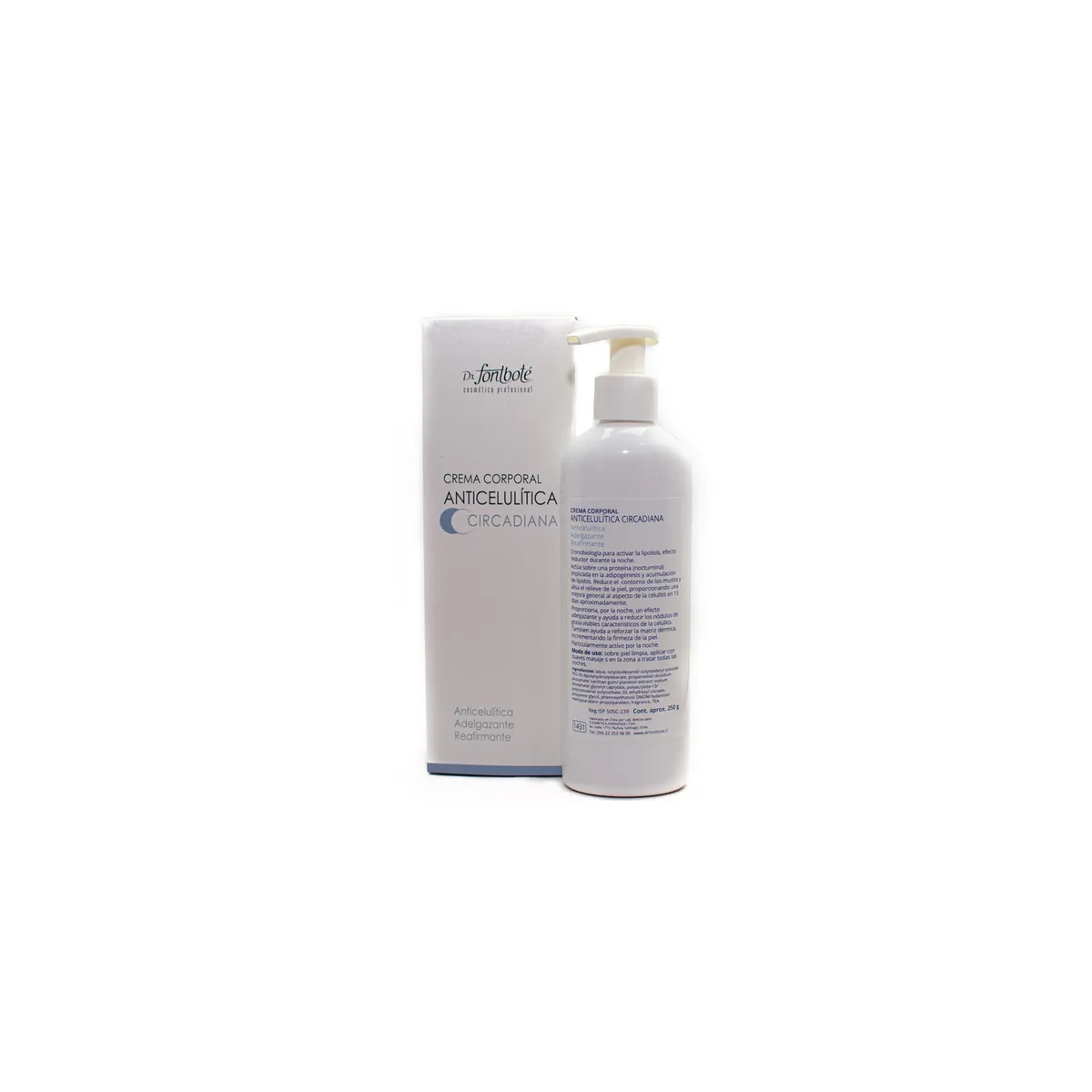 DR FONTBOTE - Crema Corporal Anticelulitis Circadiana 250 g DR FONTBOTE.-
