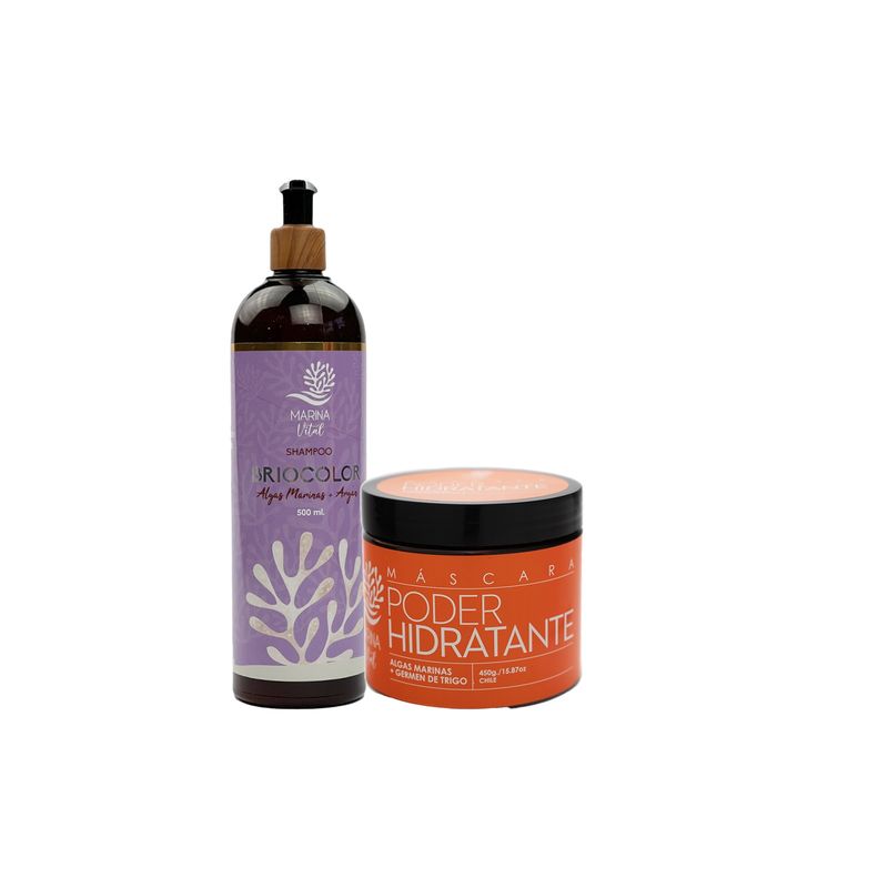 MARINA VITAL - Shampoo Briocolor Y Mascara Poder Hidratante MARINA VITAL