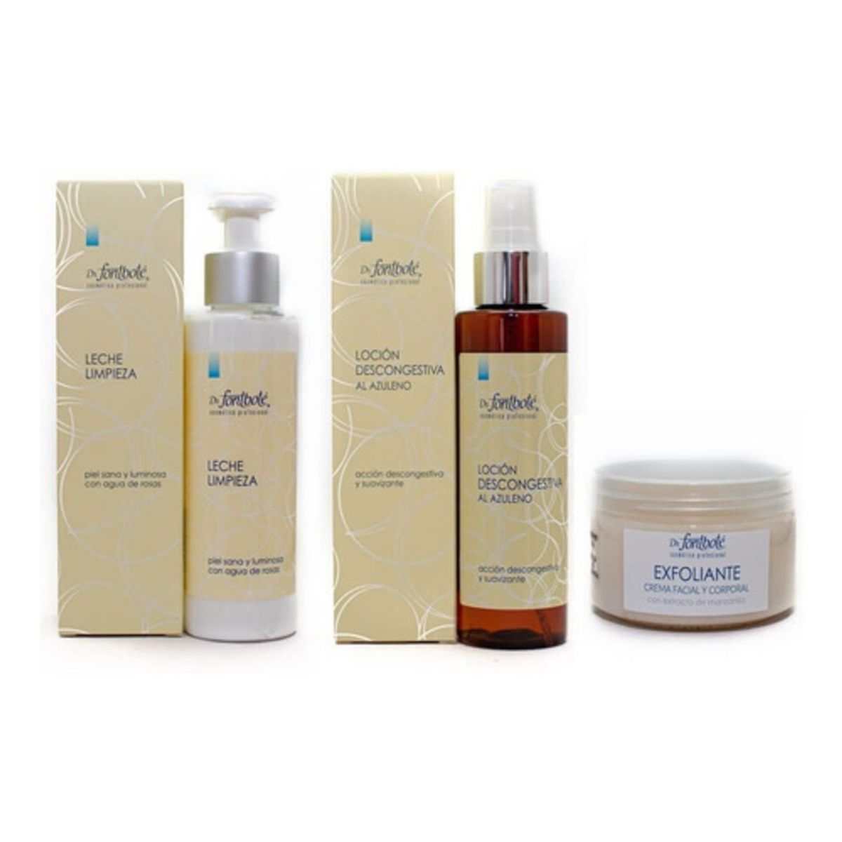 DR FONTBOTE - Leche Limpieza  locion Descongestiva y Exfoliante DR FONTBOTE