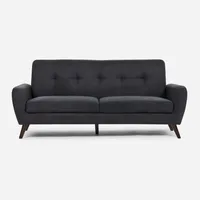 Sofá Adele 3 Cuerpos Tela Grafito