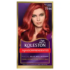 KOLESTON - Kit Tintura Permanente Con Tratamiento Hidratante 7744 Rojo