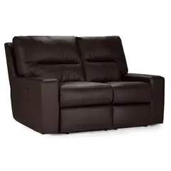 ROSEN - Sofa Reclinable Tolstoi 2 Cuerpos Elec Mad Marron