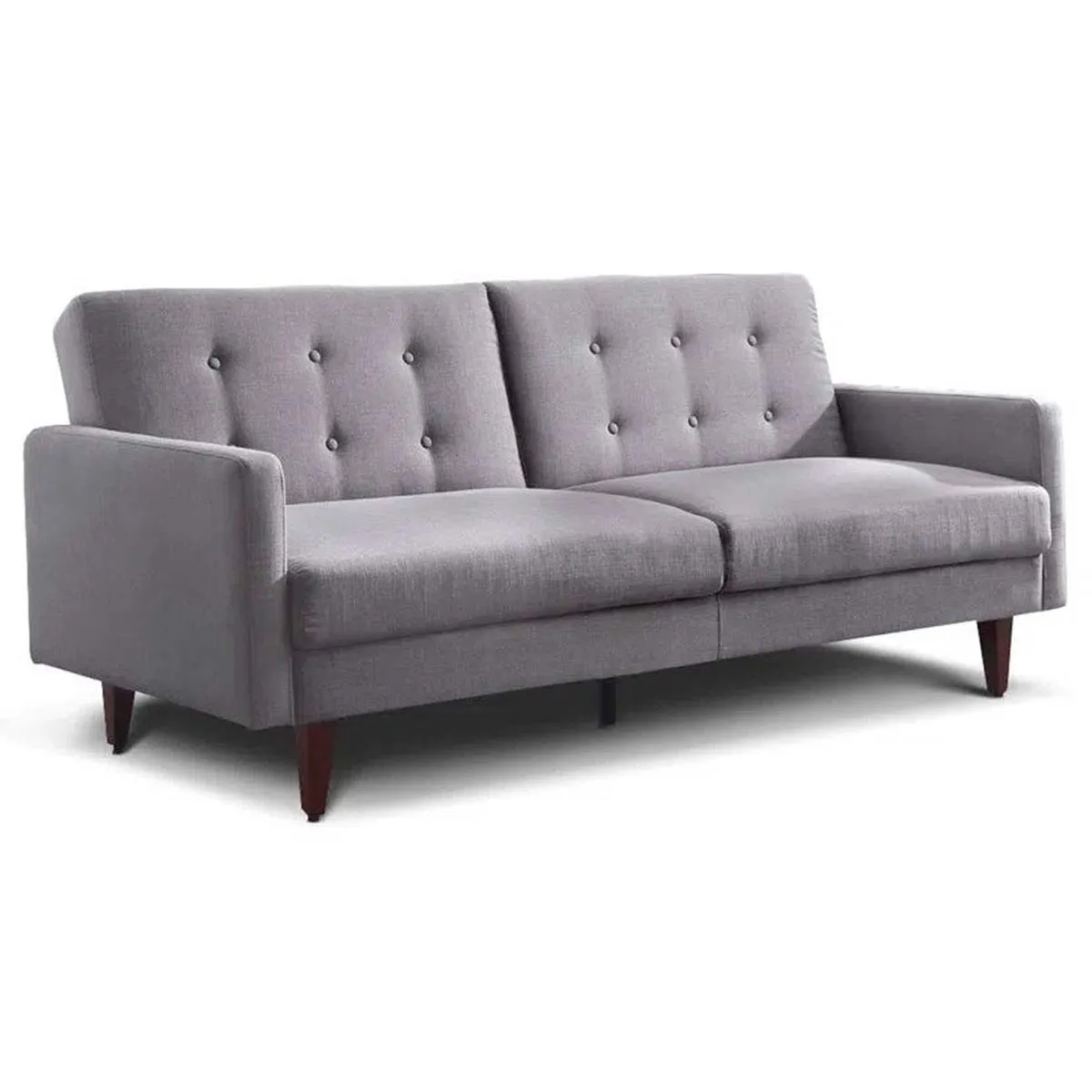 ROSEN - Futón Rosen Violet 3 Cuerpos Tela Gris