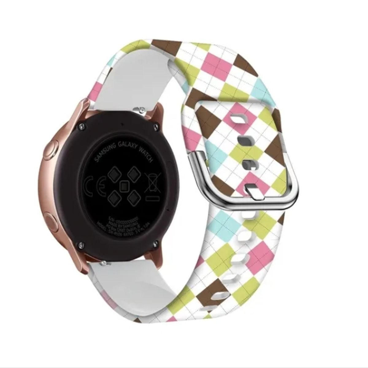 GENERICO - Correa Samsung Galaxywatch 42mm  Active Gear2 20mm- Cuadros