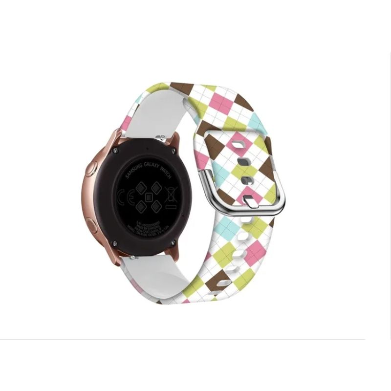 GENERICO - Correa Samsung Galaxywatch 42mm  Active Gear2 20mm- Cuadros
