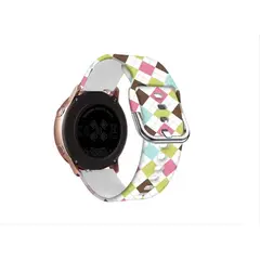 GENERICO - Correa Samsung Galaxywatch 42mm Active Gear2 20mm- Cuadros